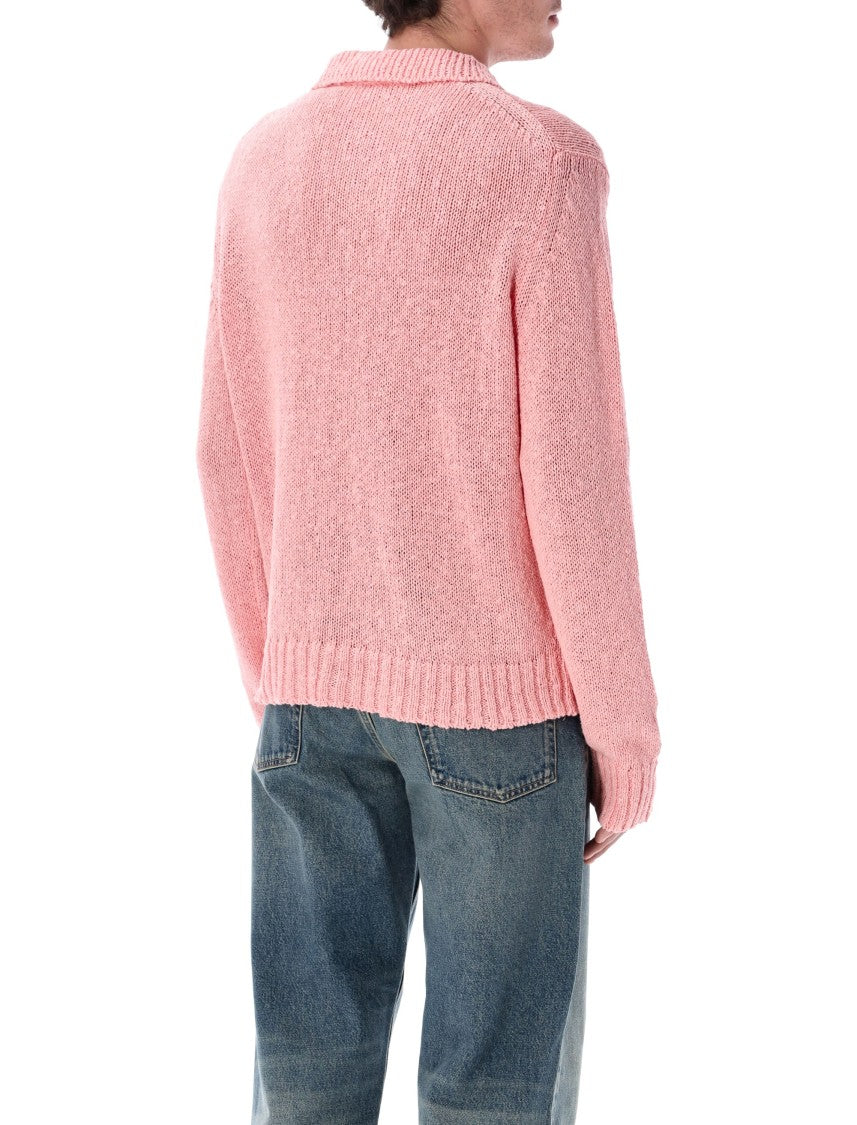 Sunflower Polo Misto Cotone Lino Regular Sweater