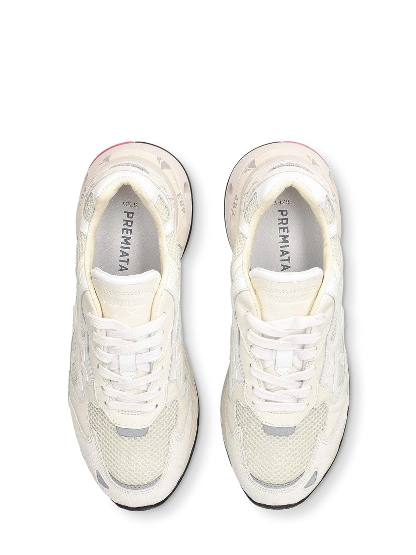 Premiata Innovative Sneakers With Mixed Material Design