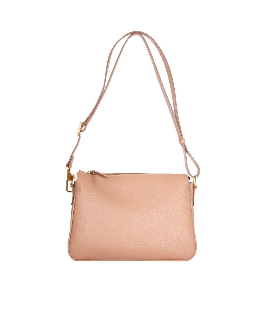 Gianni Chiarini Textured Leather Shoulder Bag With Adjustable Strap