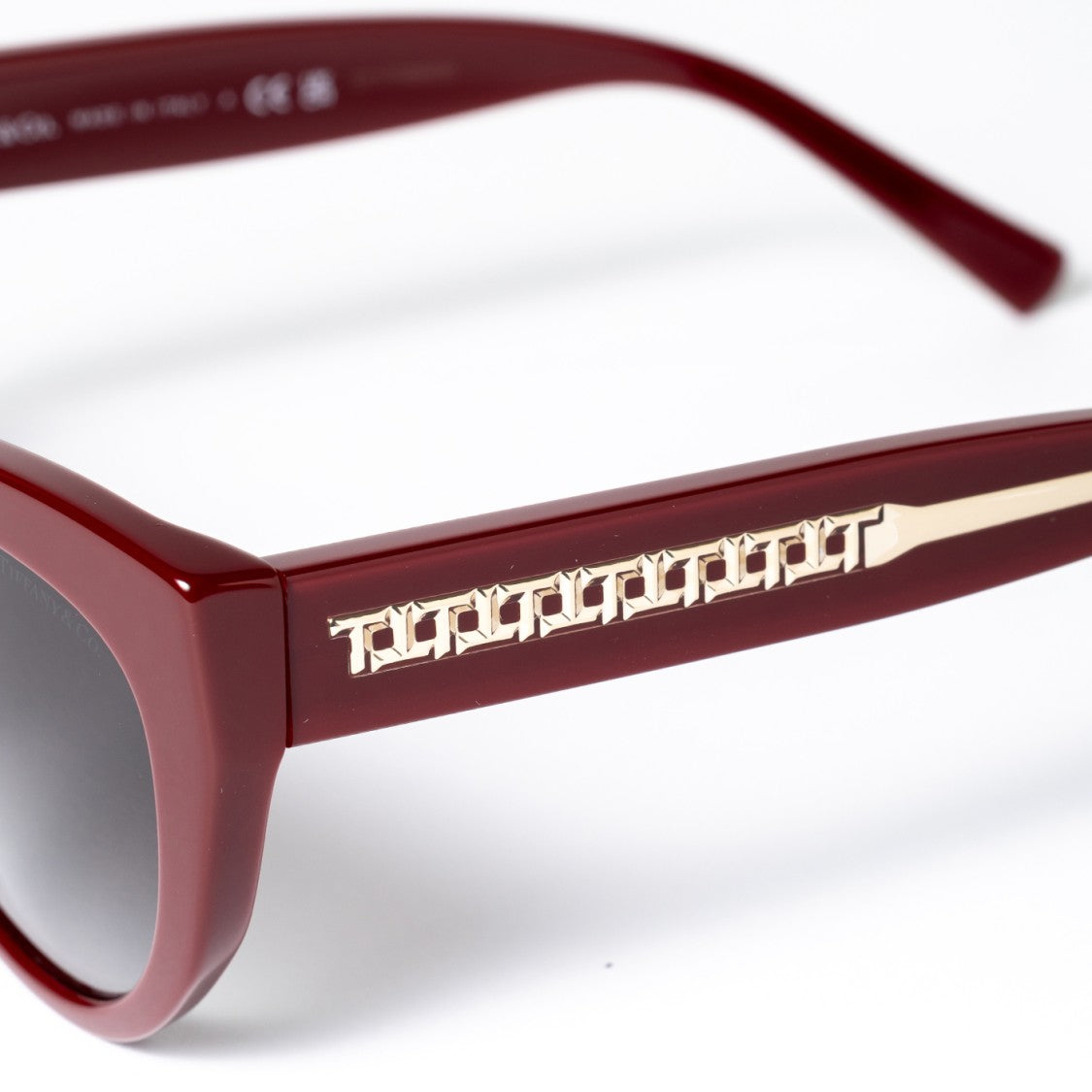Tiffany & Co. Cat-Eye Sunglasses With Burgundy Frame