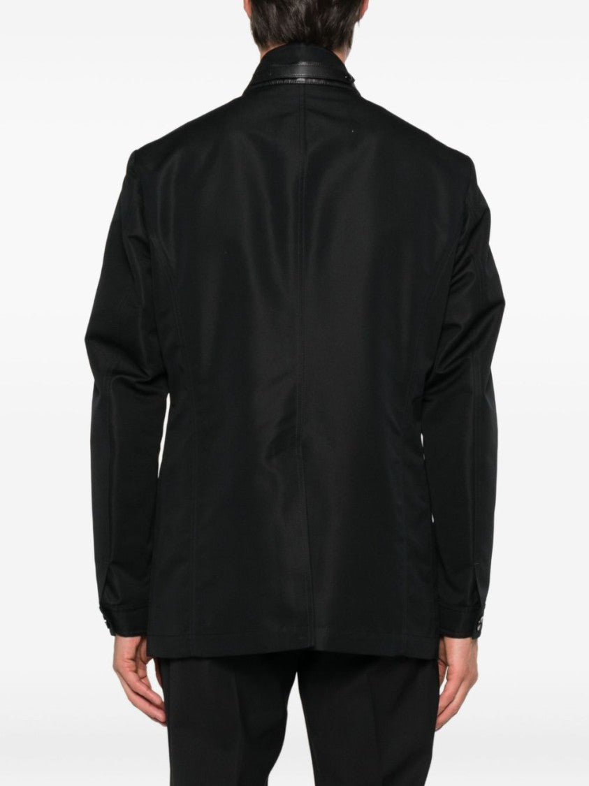 Tom Ford Tailored Black Jacket With Polo Collar