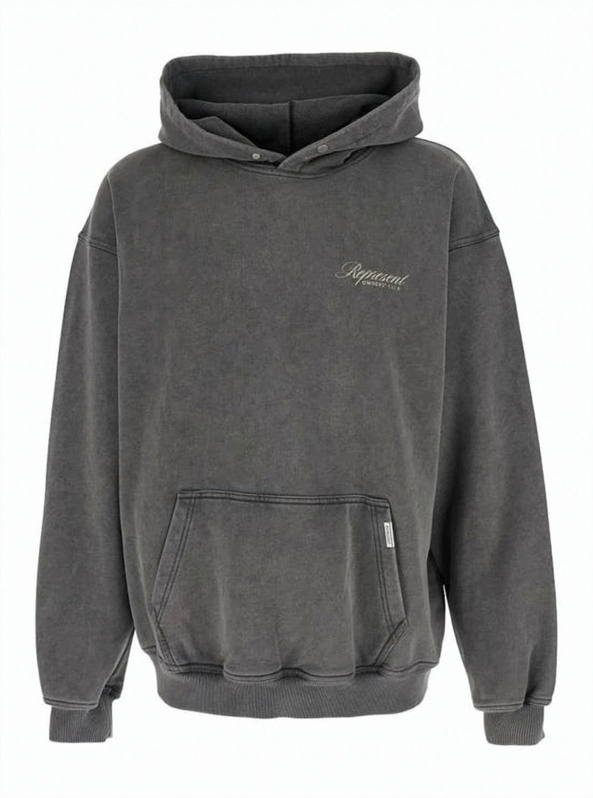 Represent Relaxed Fit Charcoal Grey Hoodie