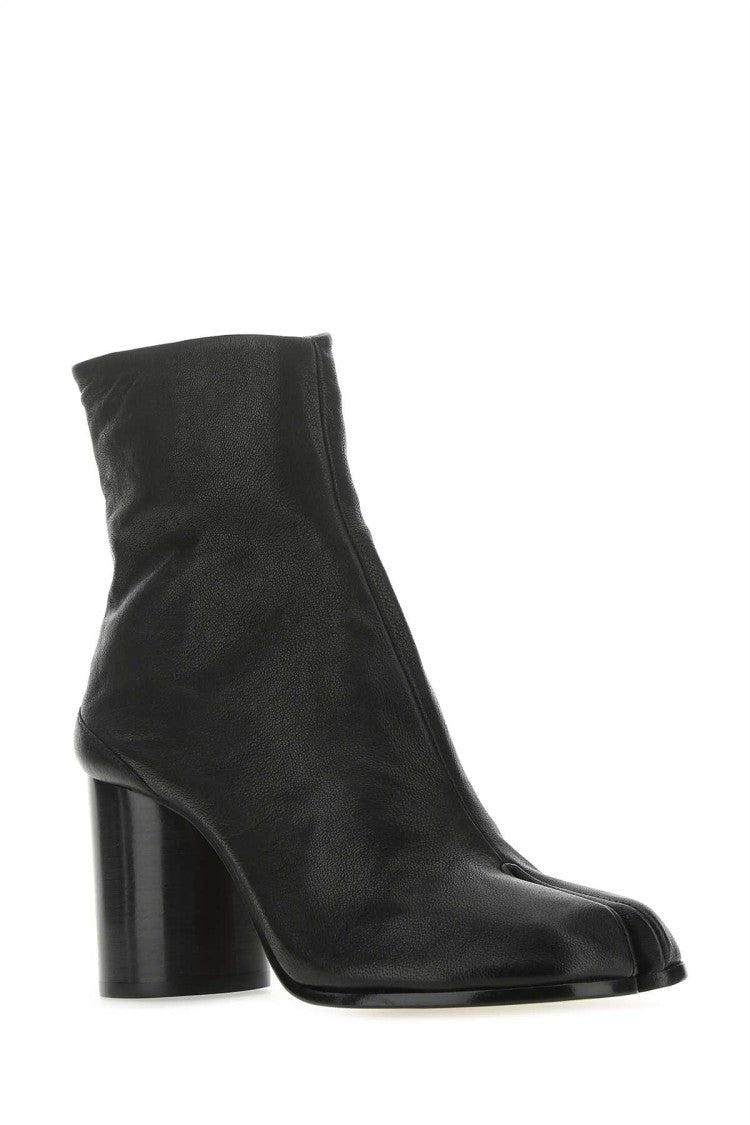 Maison Margiela Black Leather Tabi Ankle Boots
