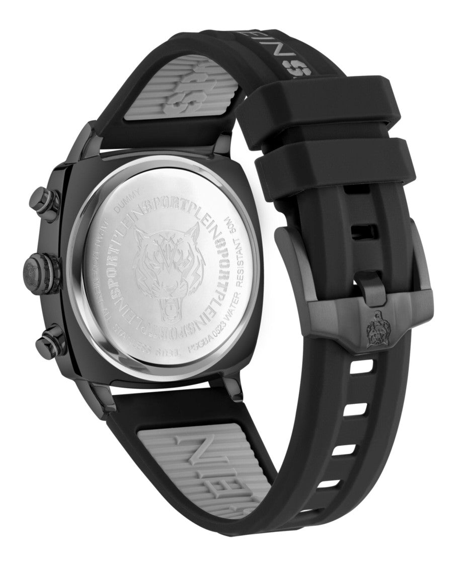 Plein Sport Wildcat Chronograph Watch With Camo Guilloche Dial