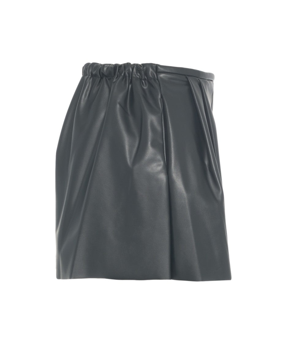 Norma Kamali Faux Leather Shorts