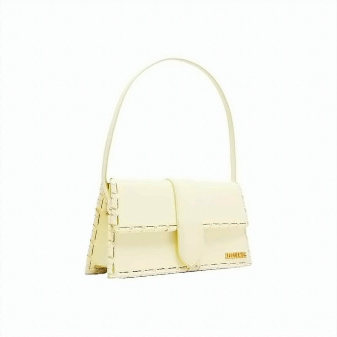 Jacquemus Rectangular Minimalist Shoulder Bag With Woven Trim