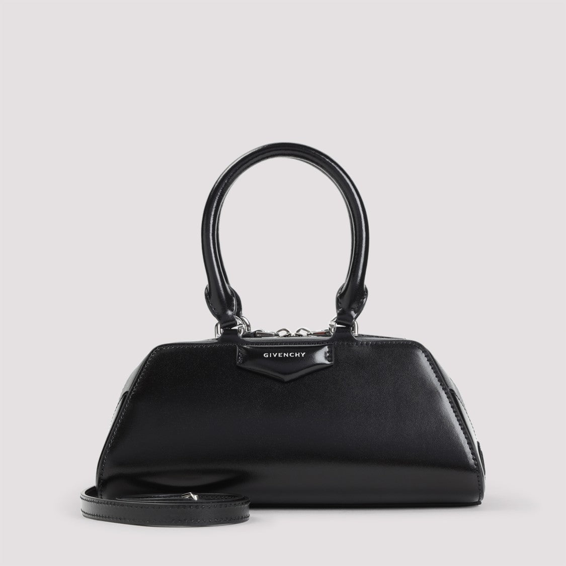 Givenchy Black Calf Leather Antigona Ew Mini Handbag