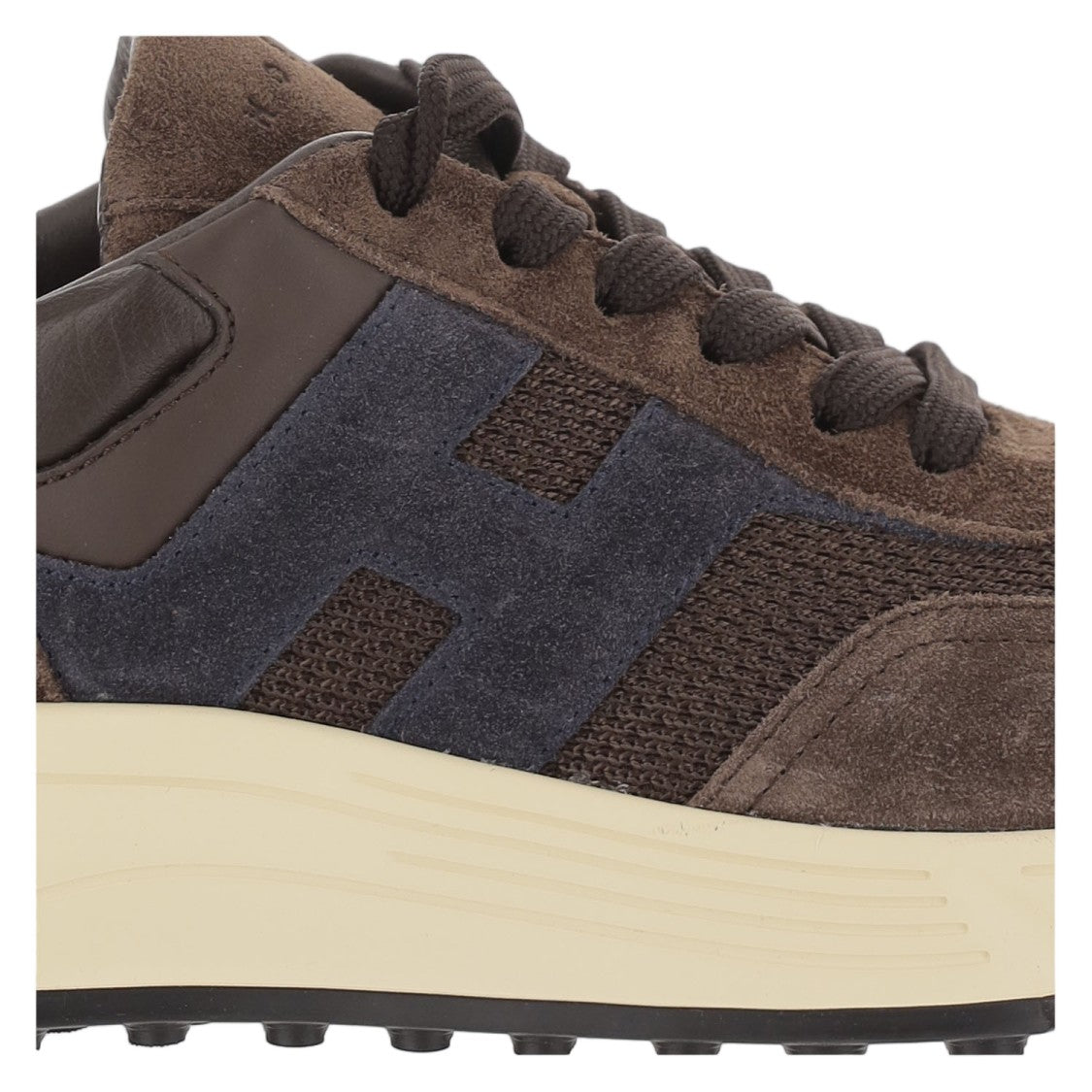 Hogan Brown Hyperlight Memory Foam Suede Sneakers
