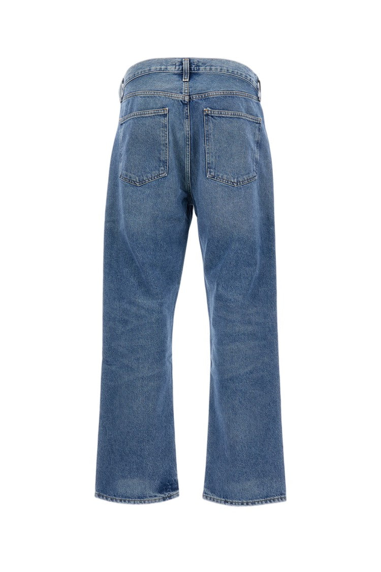 Agolde Classic 5-Pocket Light Blue Straight Leg Jeans