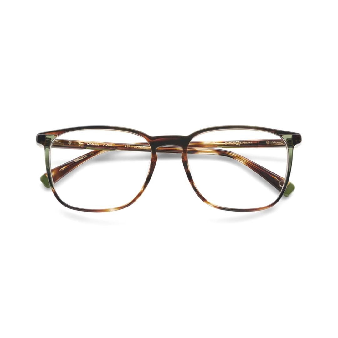 Etnia Barcelona Daniel Rectangular Gradient Frame Eyeglasses With Tortoiseshell Temples