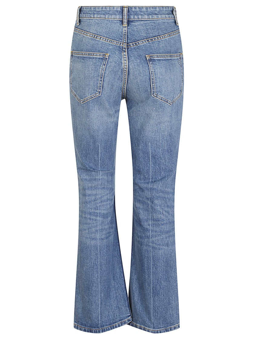 Tory Burch Cropped Flare Jeans