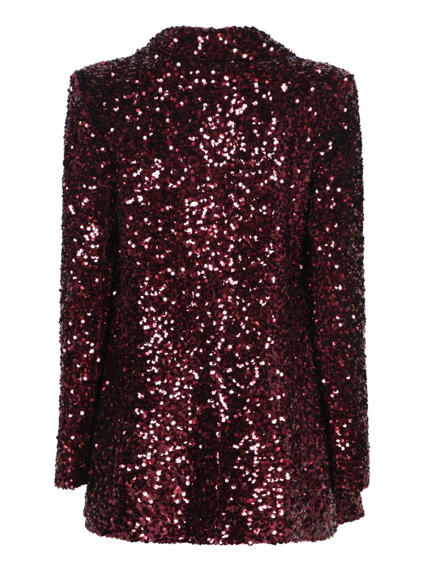 Blanca Vita Bordeaux Oversized Jacket