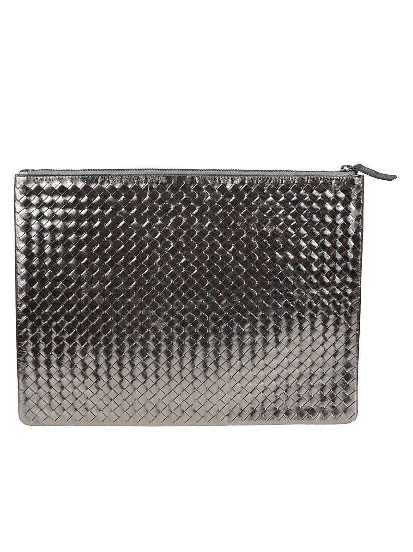 Dragon Hand-Woven Calfskin A4 Clutch Bag