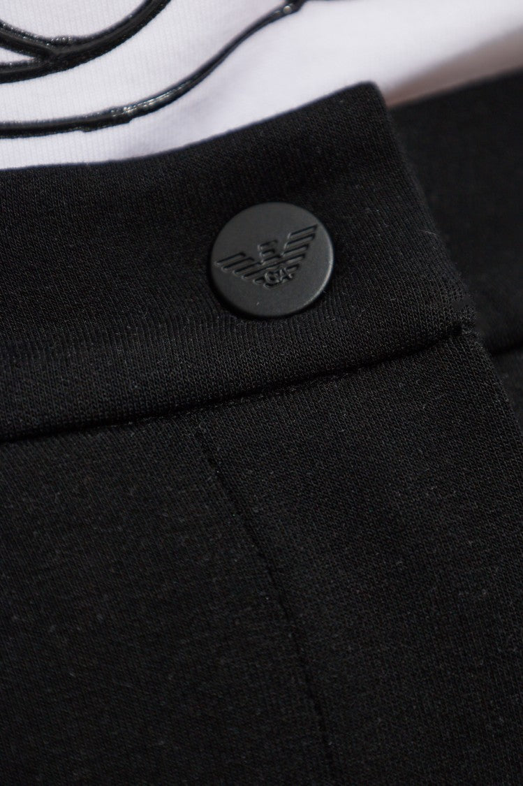 Emporio Armani High-Waisted Pants With Embossed Logo Detail