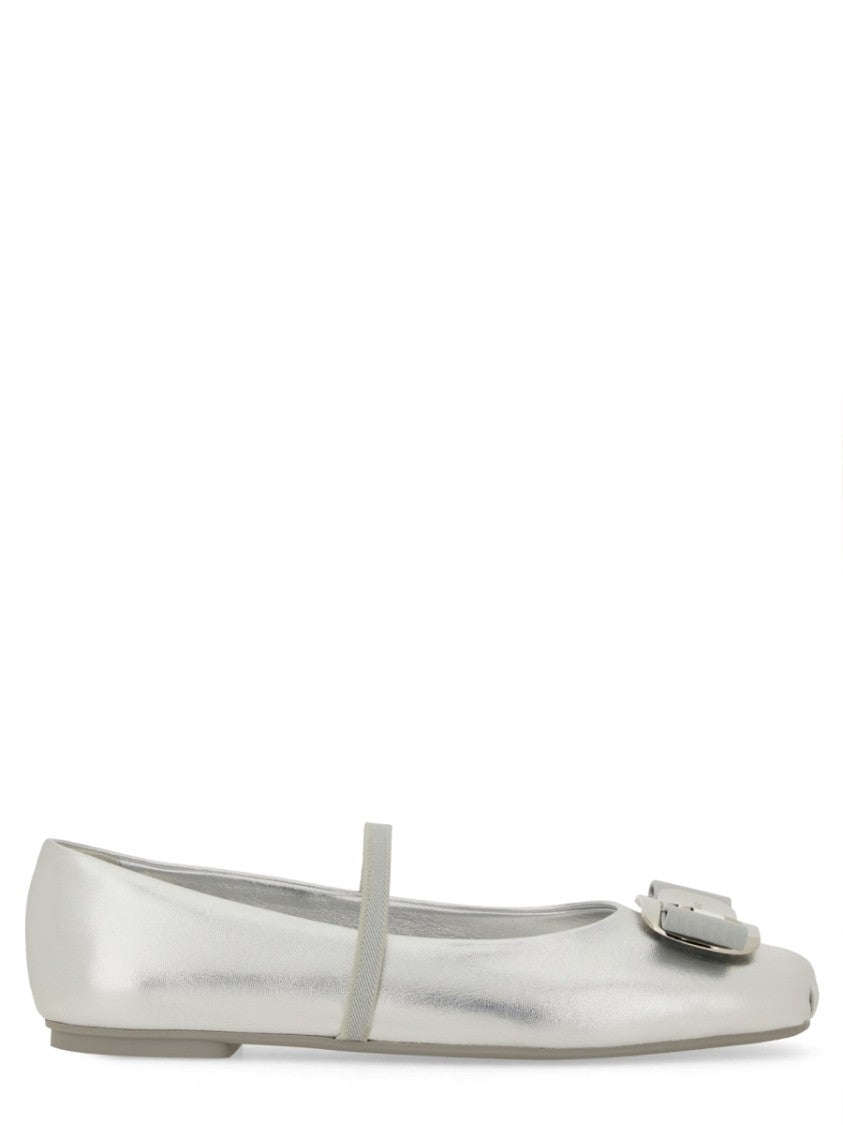 Ferragamo New Vara Lamb Leather Flats