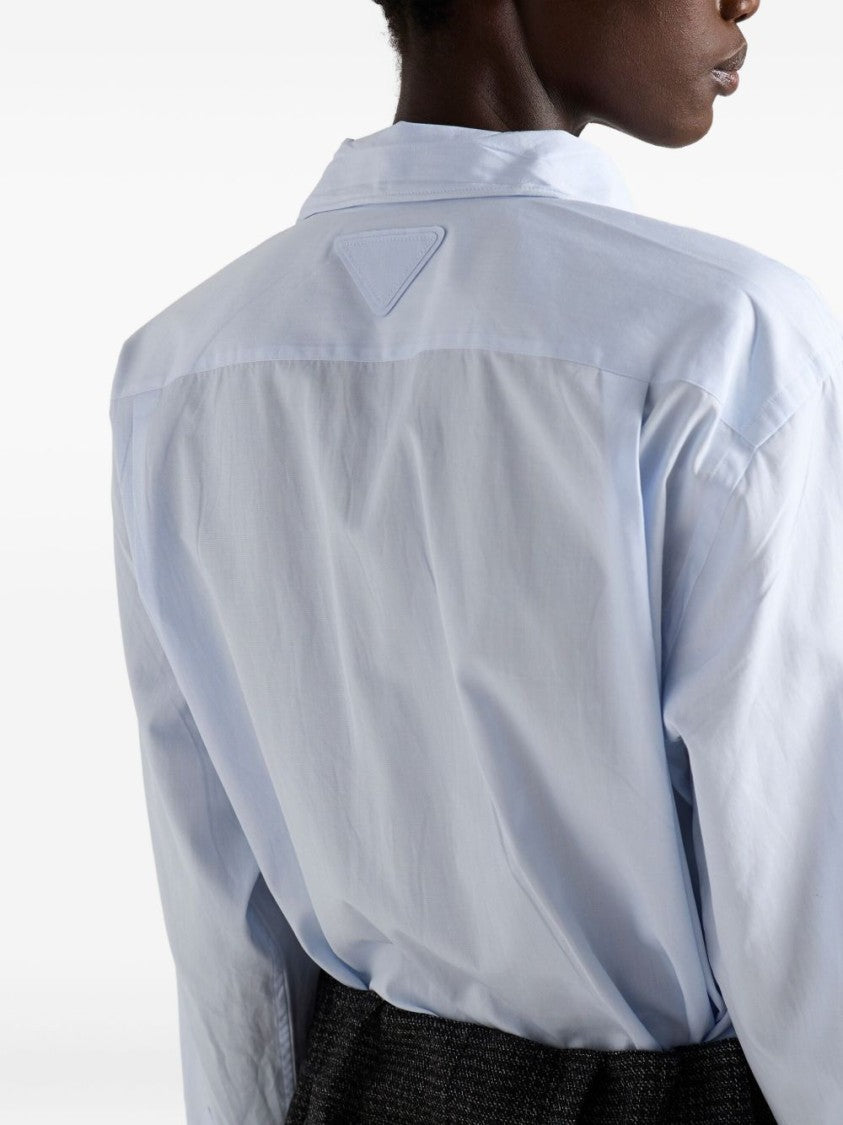 Prada Light Blue Cotton Shirt