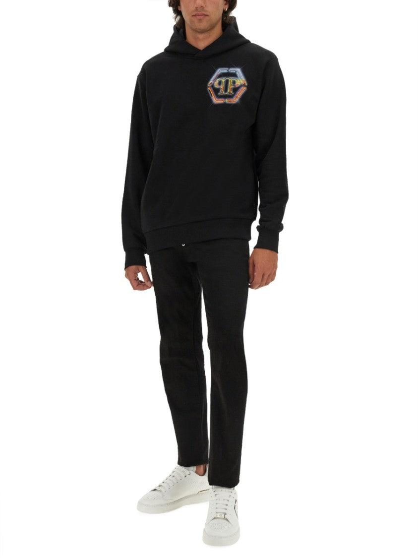 Philipp Plein Relaxed Fit Black Sweatshirt
