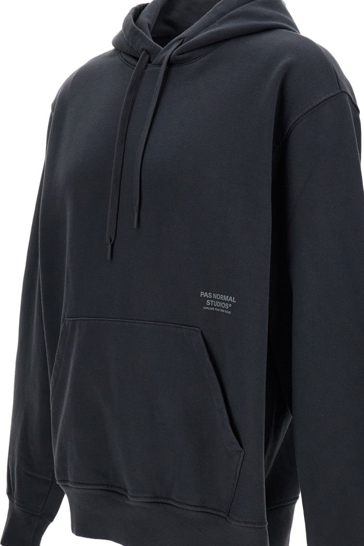 Pas Normal Studios Off-Race Blue Cotton Hoodie
