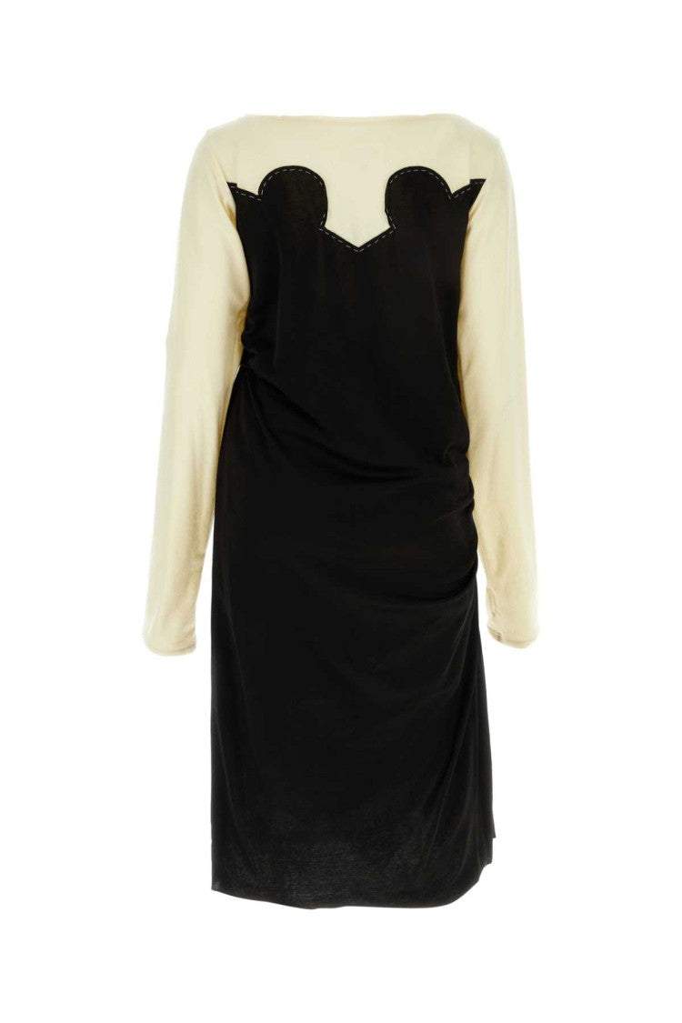Maison Margiela Two-Tone Jersey Dress