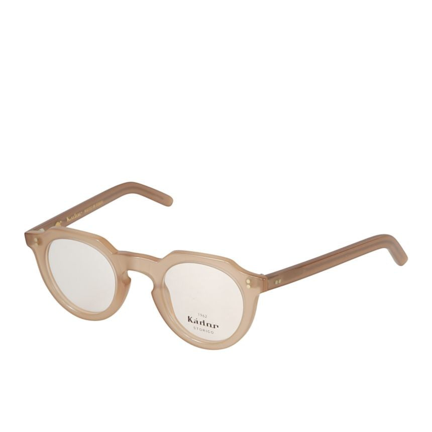 Kador Storiko Translucent Beige Round Frame Eyeglasses