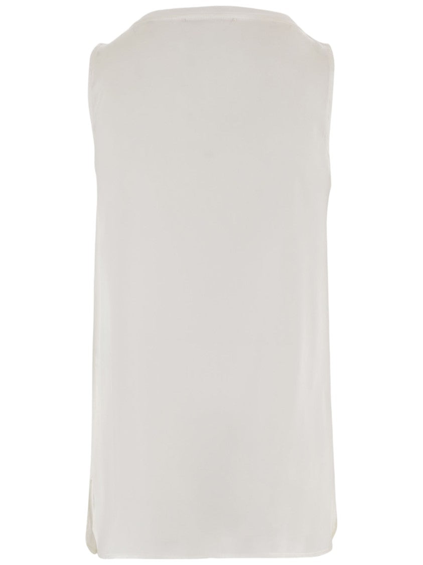 Q-Wins Sleeveless Stretch Cotton Top
