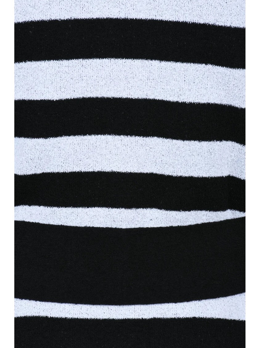 Salvatore Ferragamo Horizontal Striped Cotton Cardigan
