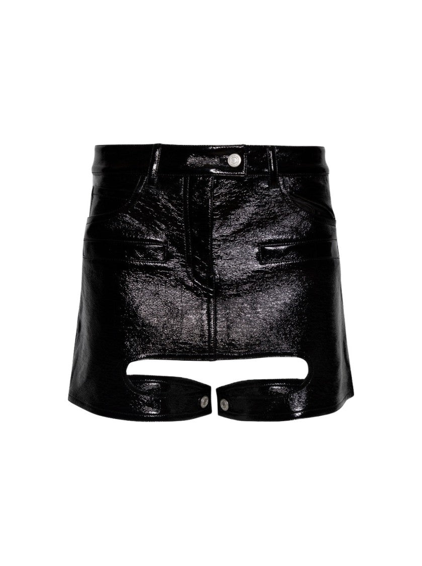 Courrèges Chaps Vinyl Skirt