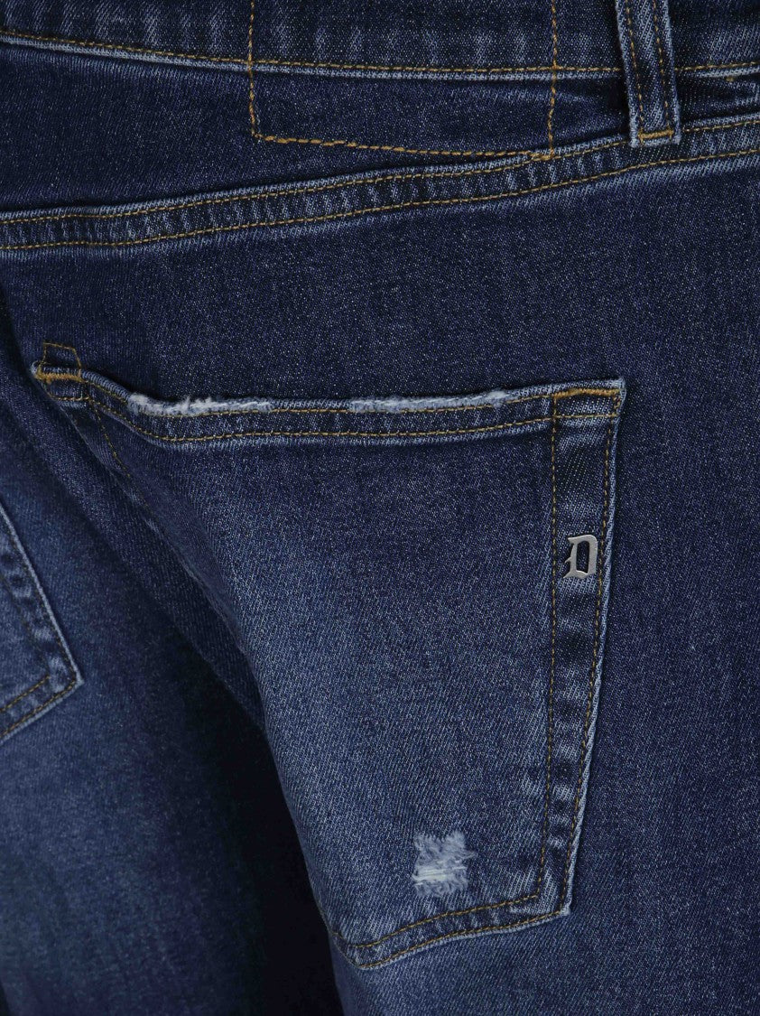 Dondup Icon Classic Rolled Hem Five-Pocket Denim Jeans