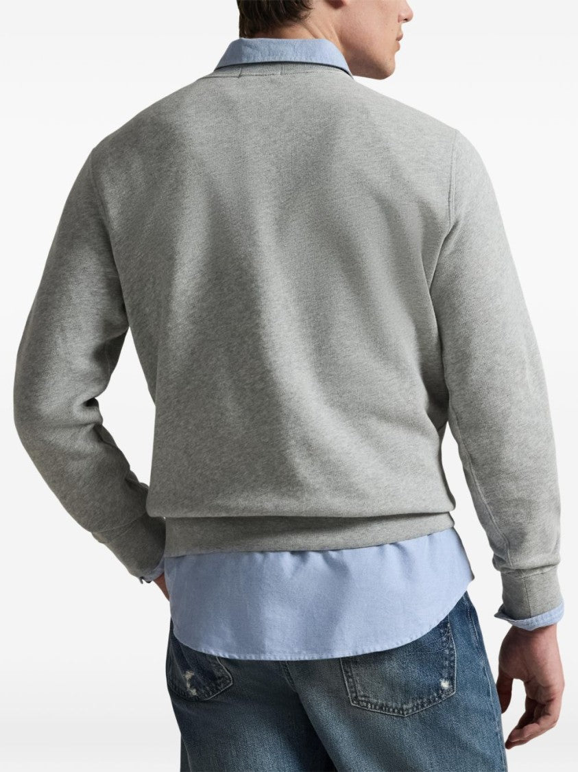 Polo Ralph Lauren Ribbed Knit Sweatshirt With Polo Bear Graphic