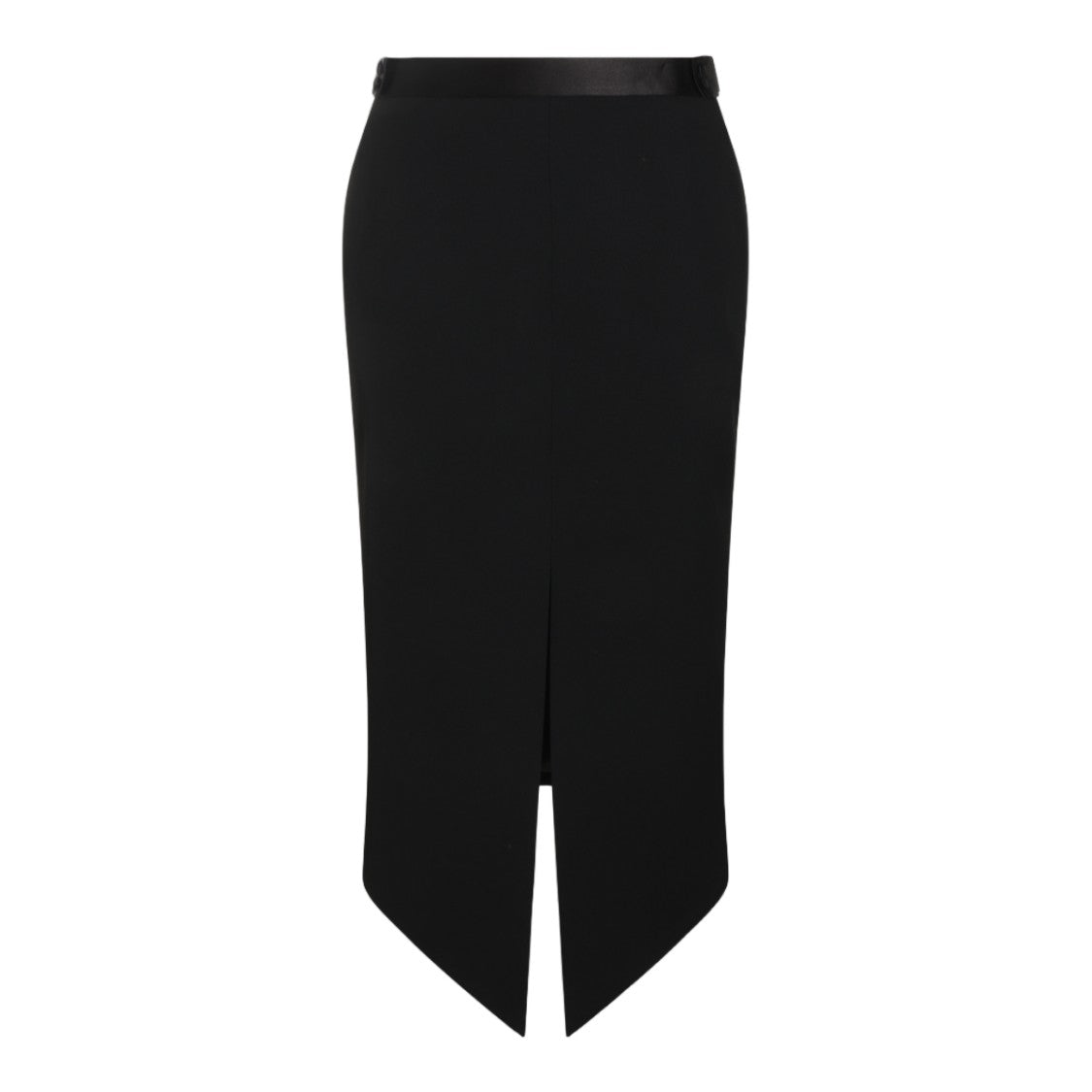 Tom Ford High-Waisted Midi Skirt With Pointed Front Slit