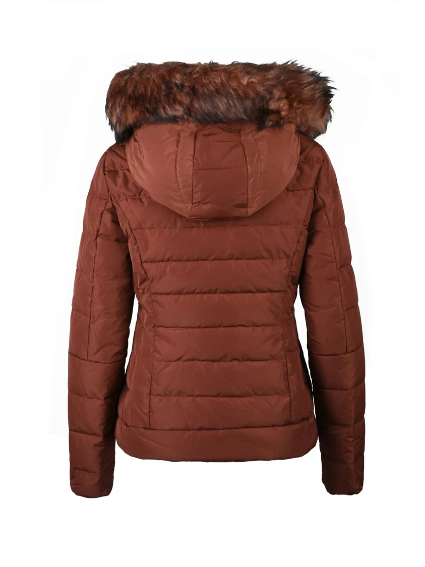 Bomboogie Copper Quilted Polyester Short Down Jacket