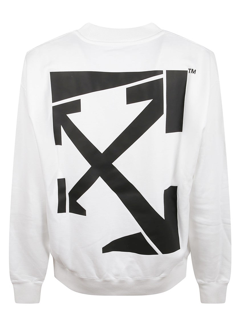 Off-White Relaxed-Fit Cotton Knit Sweater With Iconic Motifs