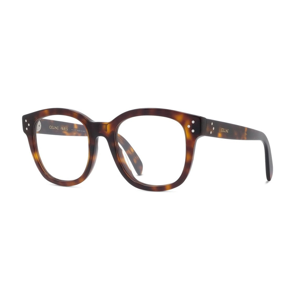 Celine Havana 3 Dots Acetate Square Sunglasses