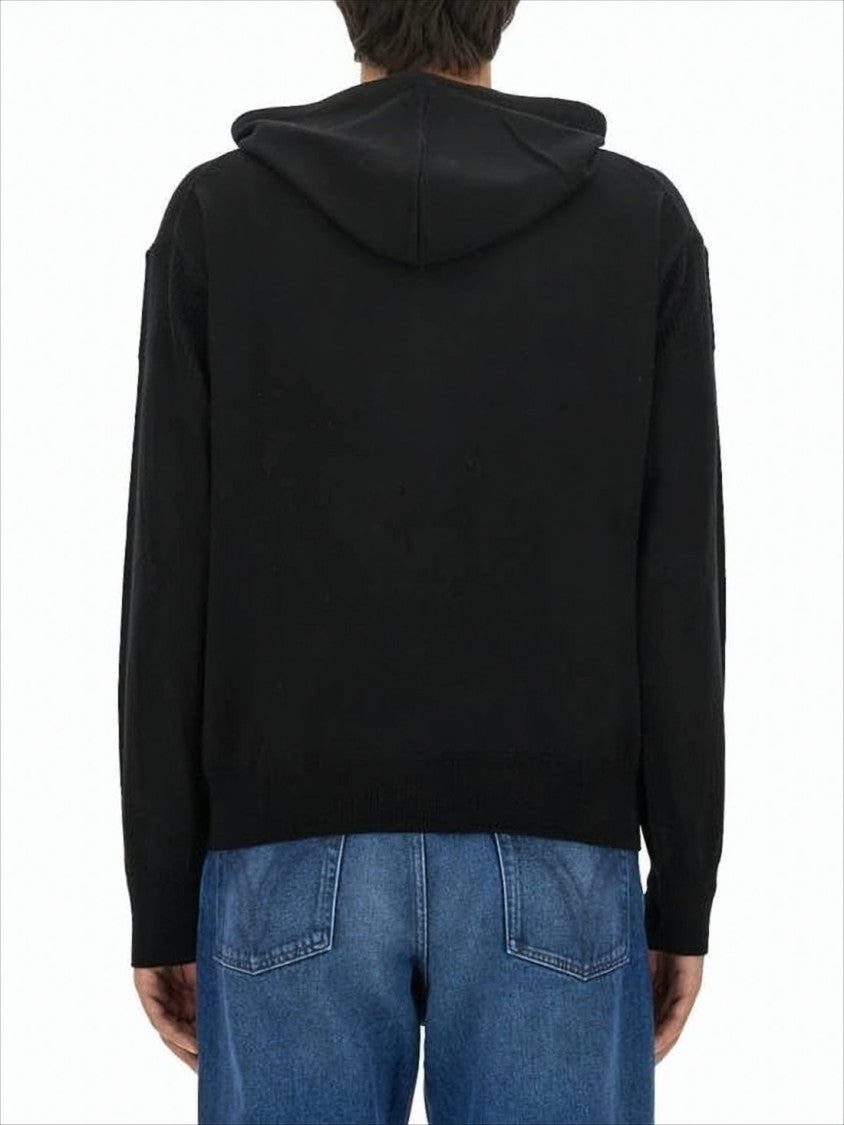 Vivienne Westwood Relaxed-Fit Black Wool Hoodie With Drawstring Hood