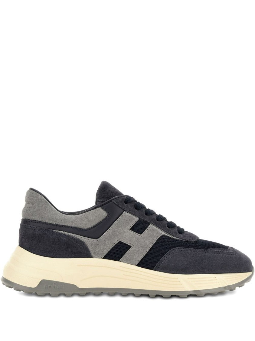 Hogan Silk And Nylon Pull Tab Sneakers