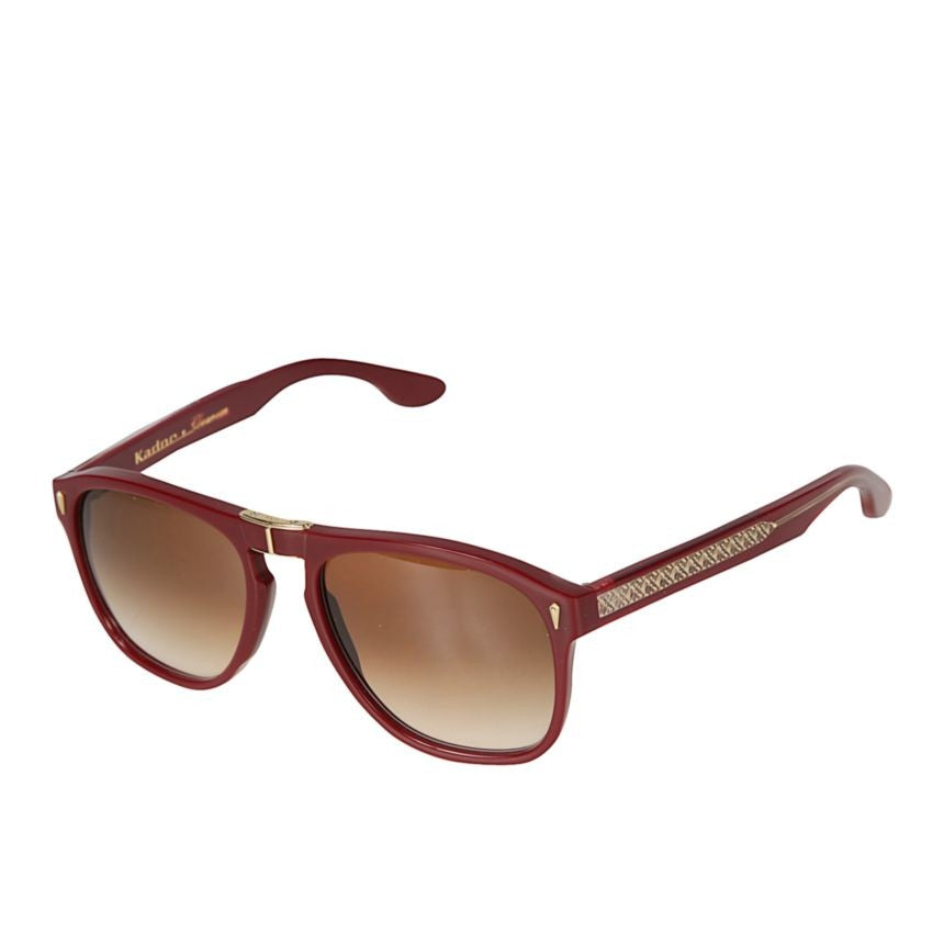 Kador Gipsy Flag Glamour Square Frame Sunglasses With Gradient Lenses