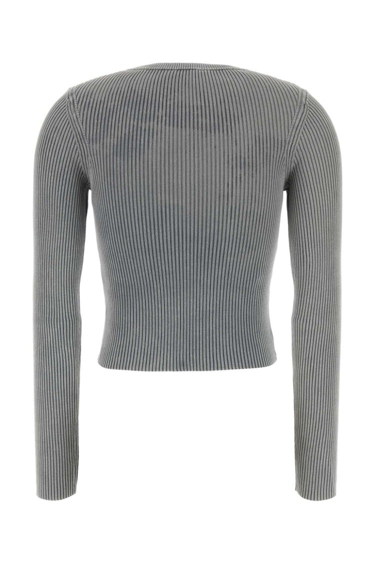 Diesel Grey Cotton M-Valary-R Top