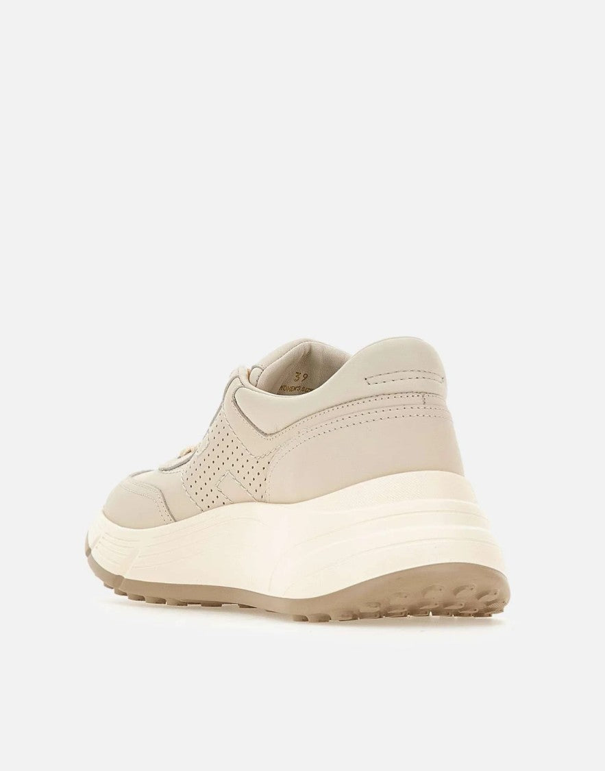 Hogan Perforated Creamy Beige Sneakers