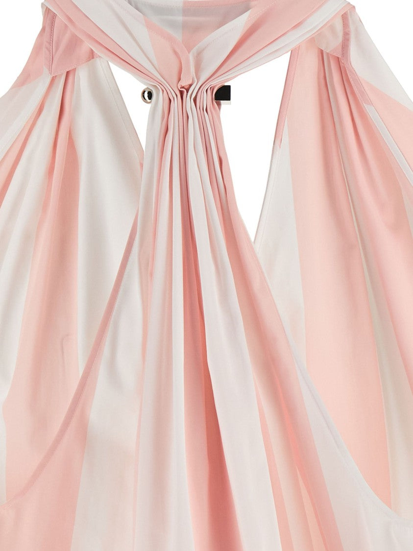 Jacquemus White Striped Print Cotton Tank Top