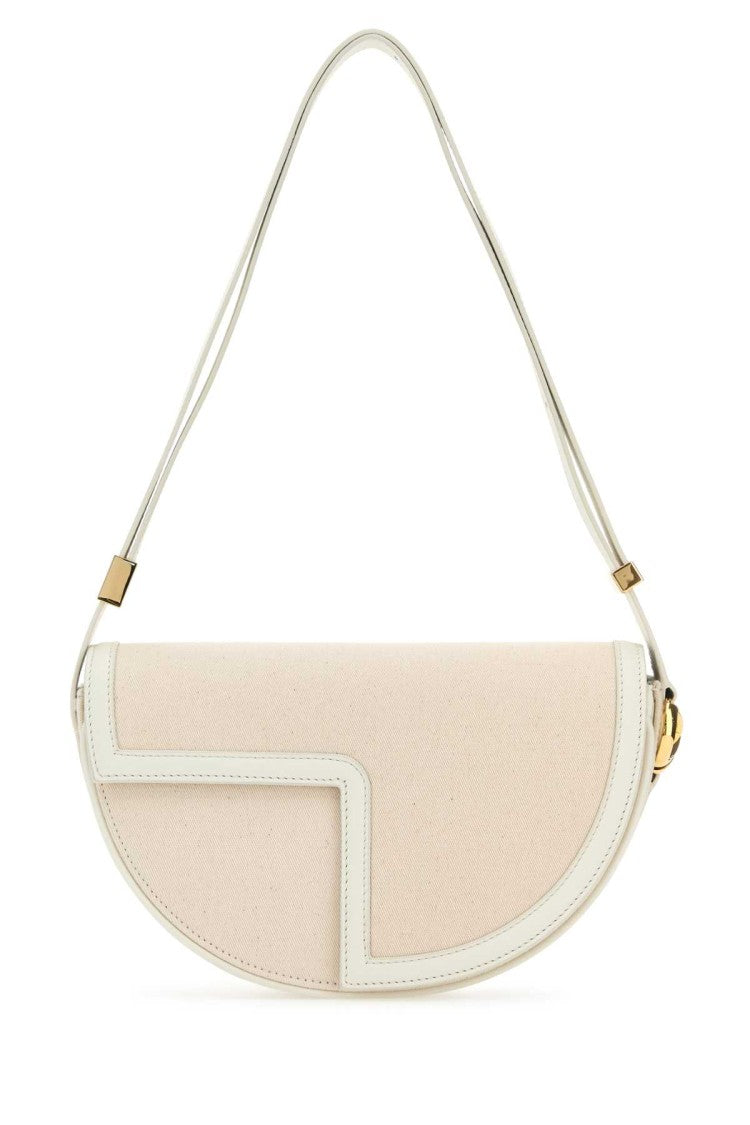 Patou Two-Tone Canvas And Leather Le Patou Shoulder Bag