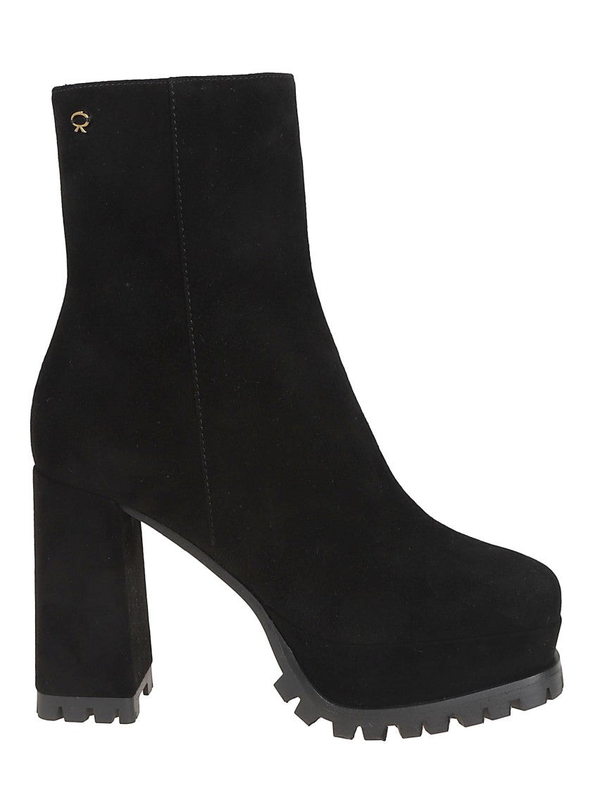 Gianvito Rossi Suede Harlem Ankle Boot