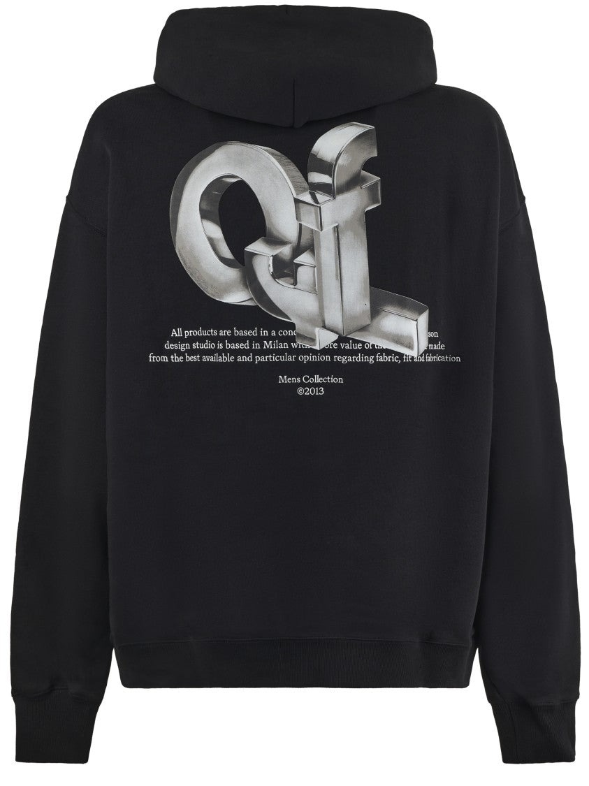 Off-White Relaxed Fit Black Hoodie