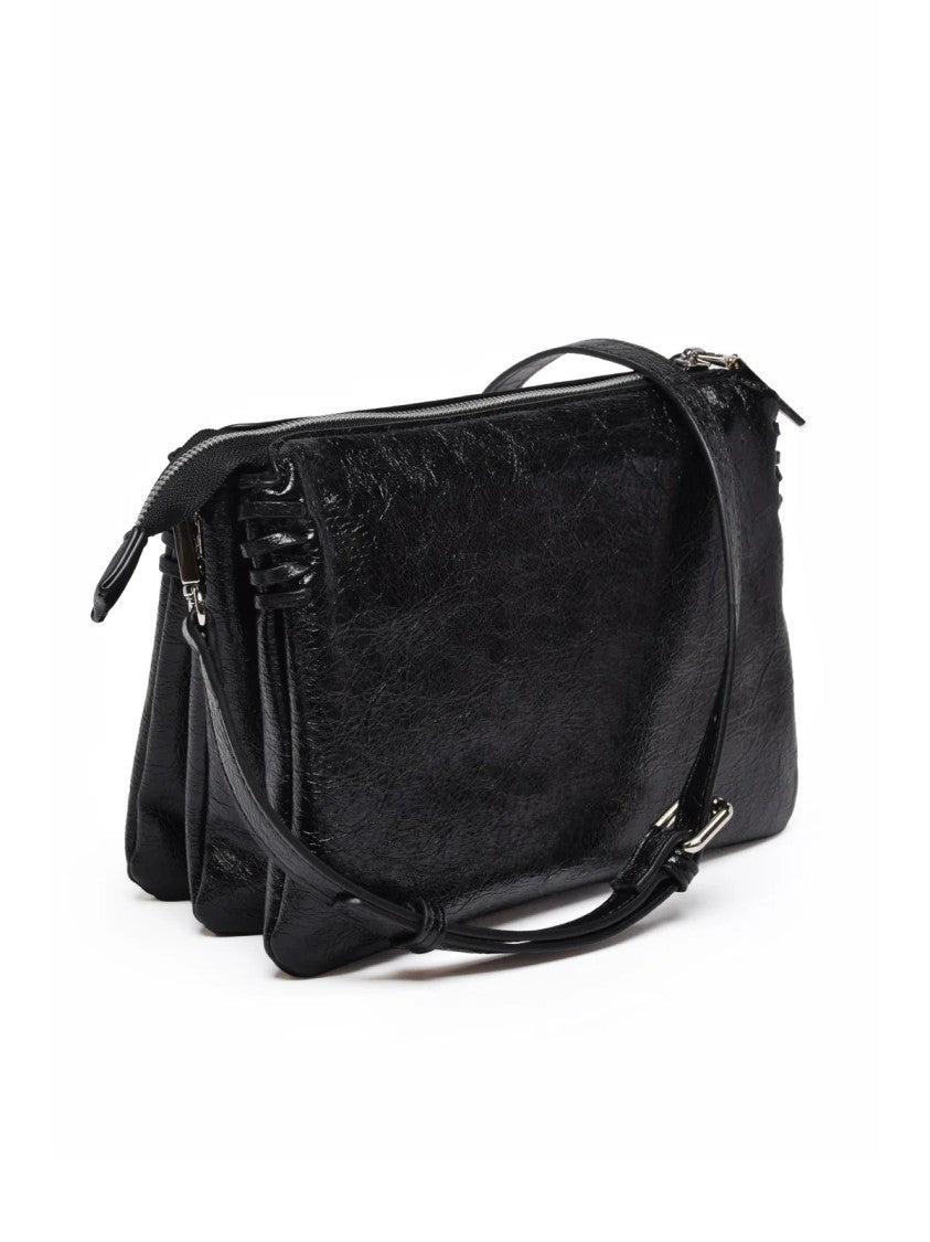 Ermanno Firenze Vivian Shoulder Bag With Adjustable Strap And Zip Closure