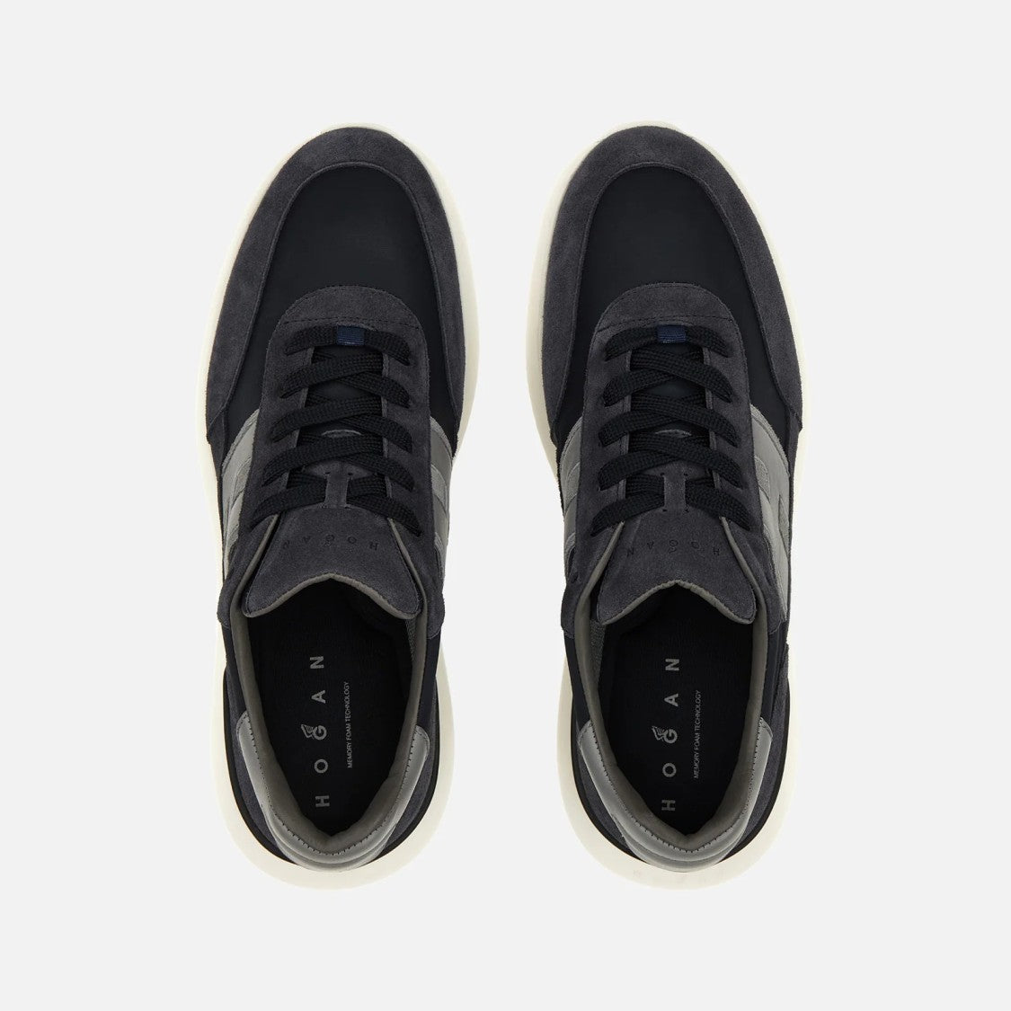 Hogan H709 Allacciato H Banda Sneakers In Blue