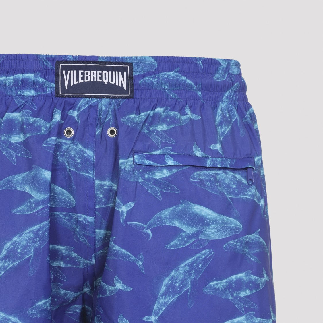 Vilebrequin Whale-Pattern Swim Shorts In Recycled Polyamide