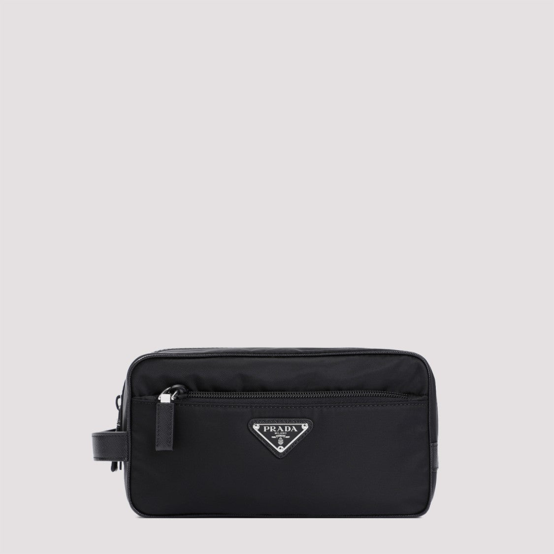 Prada Black Nylon And Leather Beauty Case