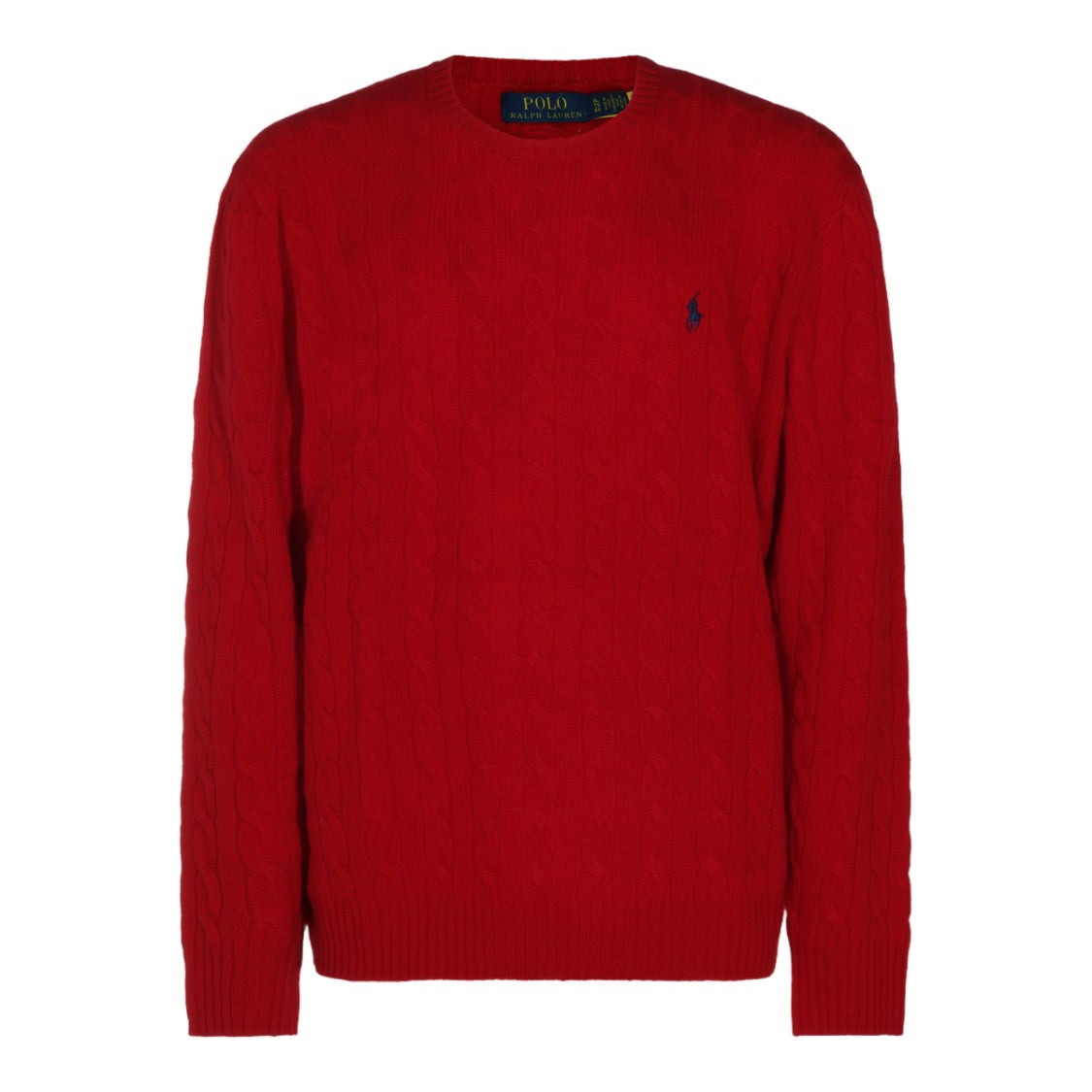 Polo Ralph Lauren Cable Knit Sweater With Crew Neckline And Embroidered Logo