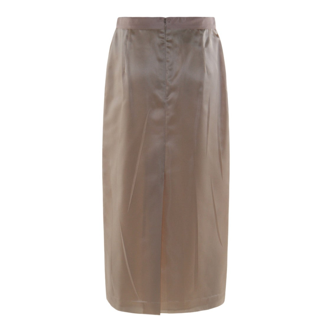 Valentino Midi-Length Satin Finish Skirt With Bow Detail