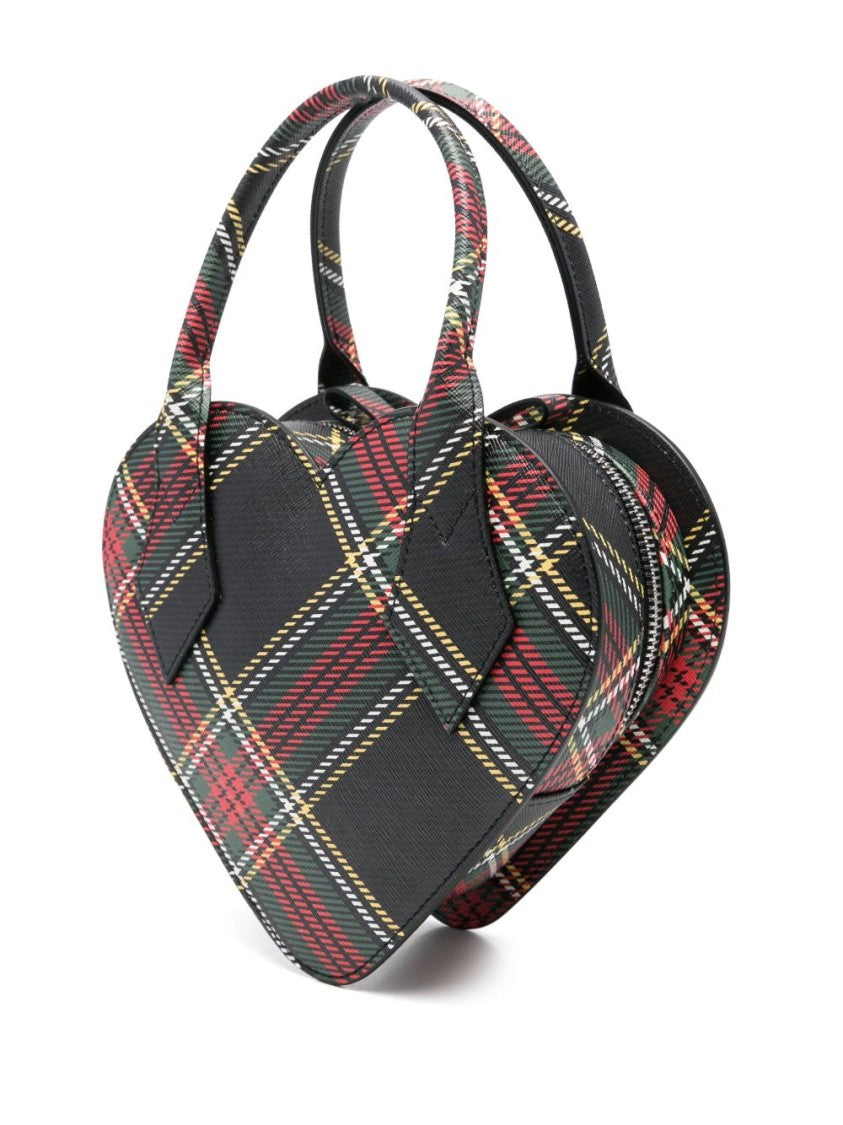 Vivienne Westwood Heart-Shaped Bag With Classic Check Pattern