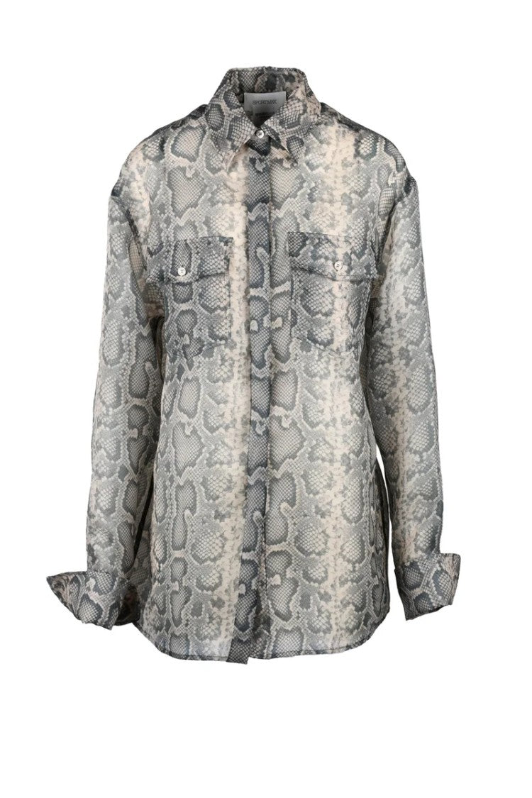 Sportmax Voile Shirt - Beige/Black